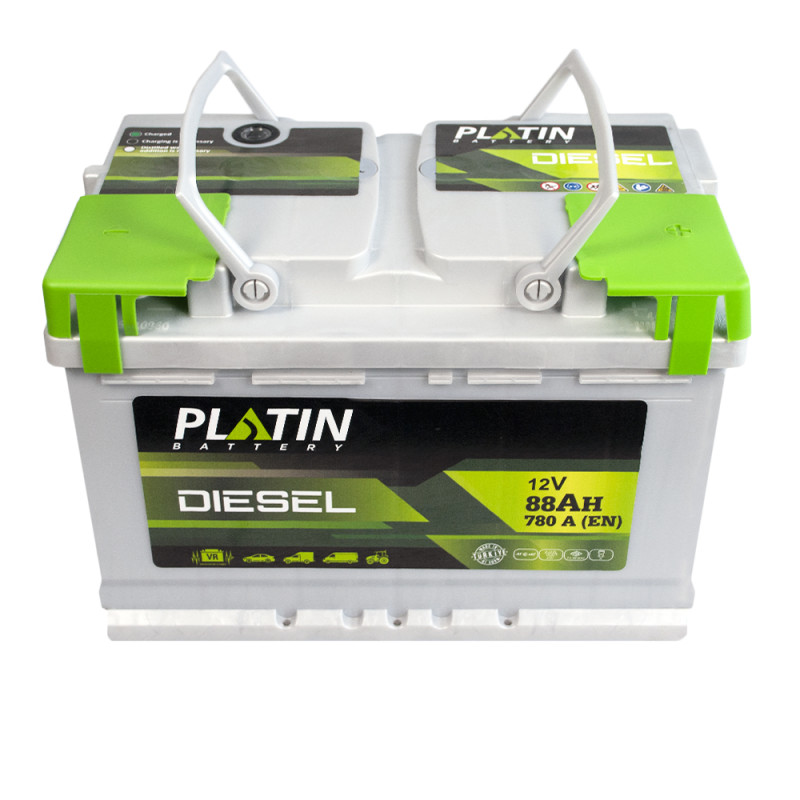 Автомобільний акумулятор PLATIN Silver Diesel MF 88Ah 780A R+ (L3)