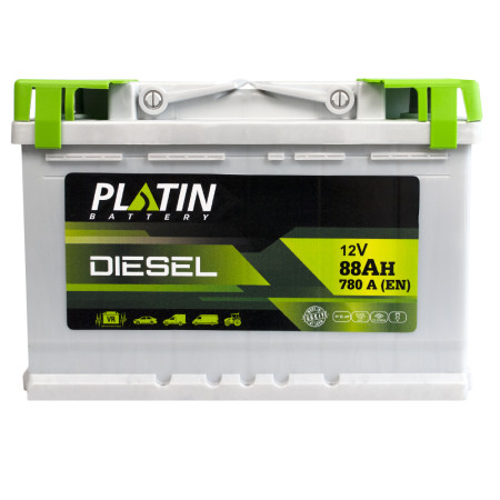 Автомобільний акумулятор PLATIN Silver Diesel MF  88Ah 780A R+ (L3)
