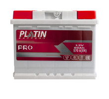 Автомобільний акумулятор PLATIN Pro MF  60Ah 570A R+ (L2)