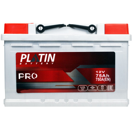 Автомобільний акумулятор PLATIN Pro MF  75Ah 750A R+ (L3В)