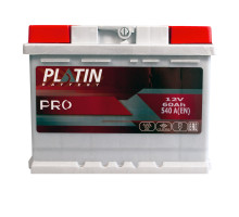 Автомобільний акумулятор PLATIN Pro MF  60Ah 540A L+ (L2)