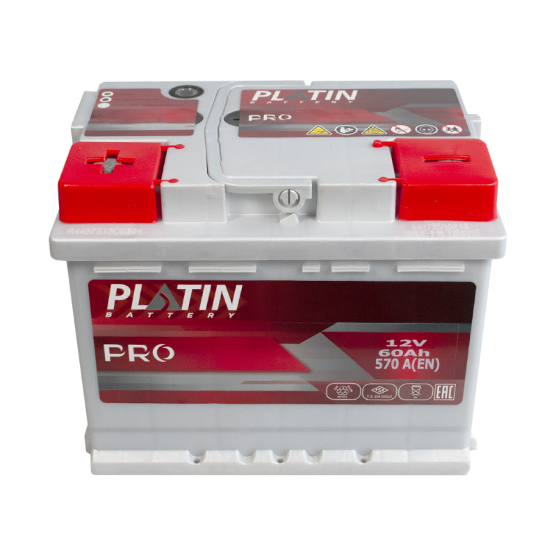 Автомобільний акумулятор PLATIN Pro MF 60Ah 570A L+ (L2)