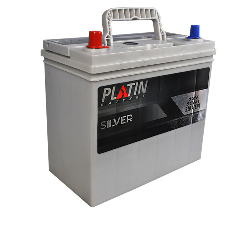 Автомобільний акумулятор PLATIN Silver Asia SMF 55Ah 520A L+ (NS60) т.к.