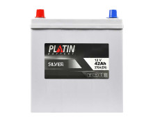 Автомобільний акумулятор PLATIN Silver Asia SMF  42Ah 370A L+ (NS40) т.к.