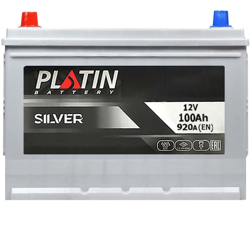 Автомобільний акумулятор PLATIN Silver Asia SMF 100Ah 920A L+ (N70)  н.к.