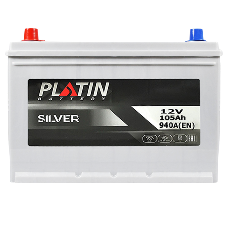 Автомобільний акумулятор PLATIN Silver Asia SMF 105Ah 940A L+ (N70)  н.к.