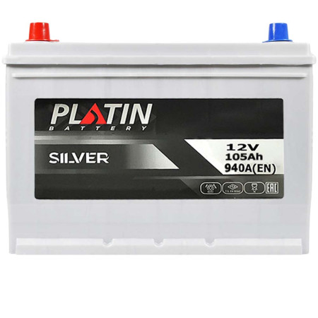 Автомобільний акумулятор PLATIN Silver Asia SMF 105Ah 940A L+ (N70)  н.к.