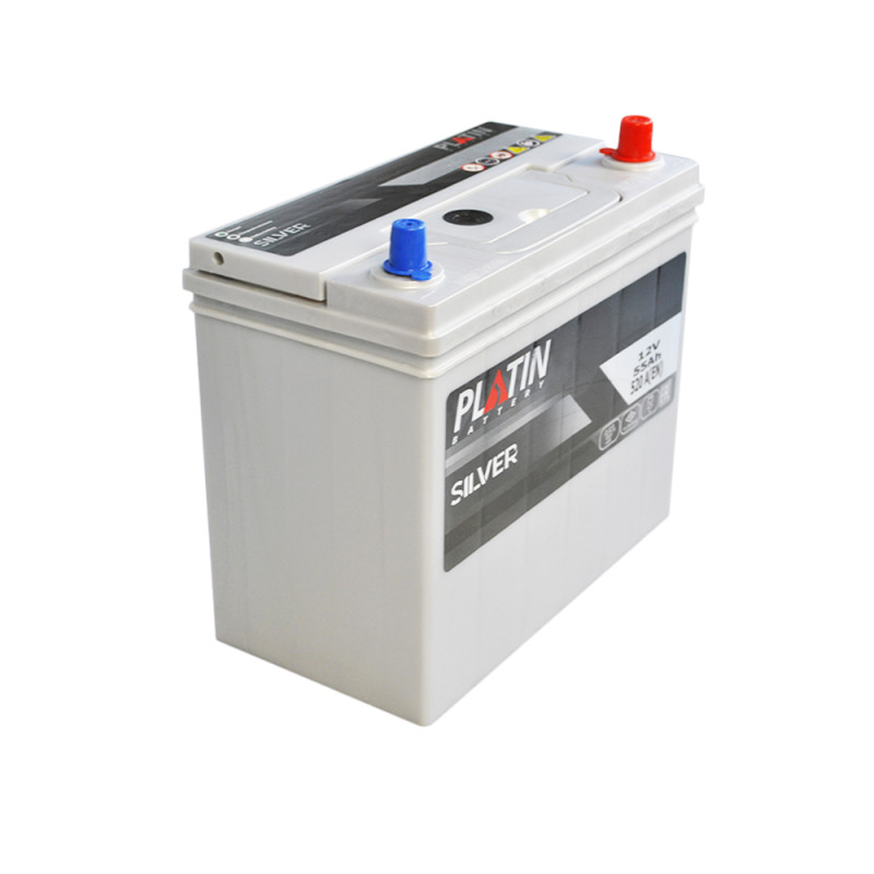 Автомобільний акумулятор PLATIN Silver Asia SMF 55Ah 520A R+ (NS60) т.к.
