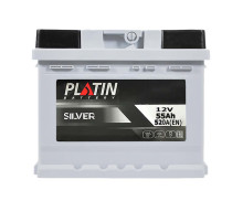 Автомобільний акумулятор PLATIN Silver MF  55Ah 520A R+ (h=175)
