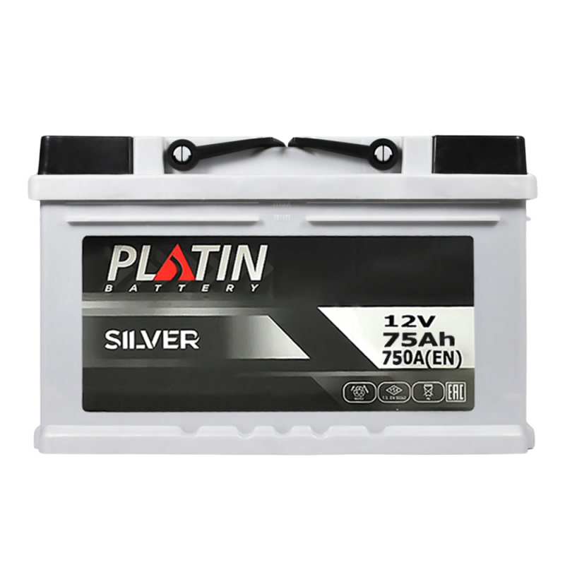 Автомобільний акумулятор PLATIN Silver MF 75Ah 750A R+ (LB3)