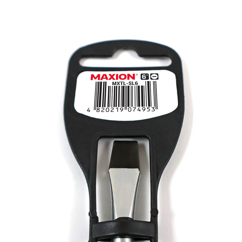 Викрутка шлицьова 6"(-), (152 мм), Cr-V, MAXION MXTL-SL6