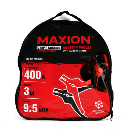 Старт-кабель MAXION MB 400 (400А, 3м, діам.9,5мм)