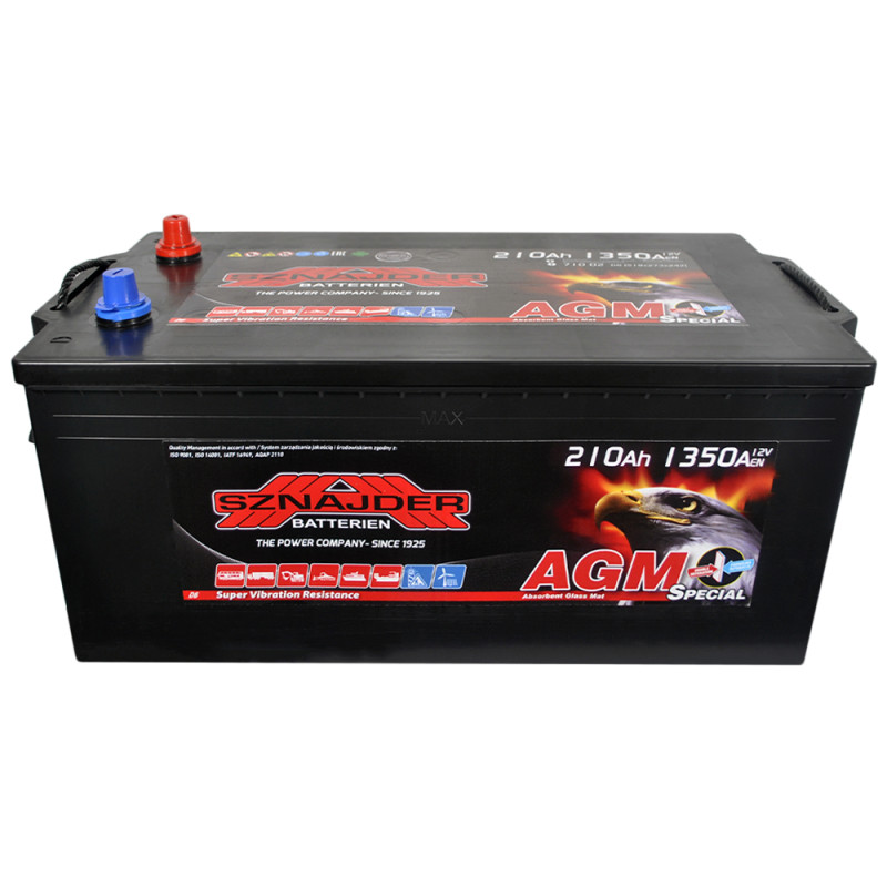 Автомобільний акумулятор SZNAJDER AGM Special 210Ah 1350 A 12V (D6) (710 02)