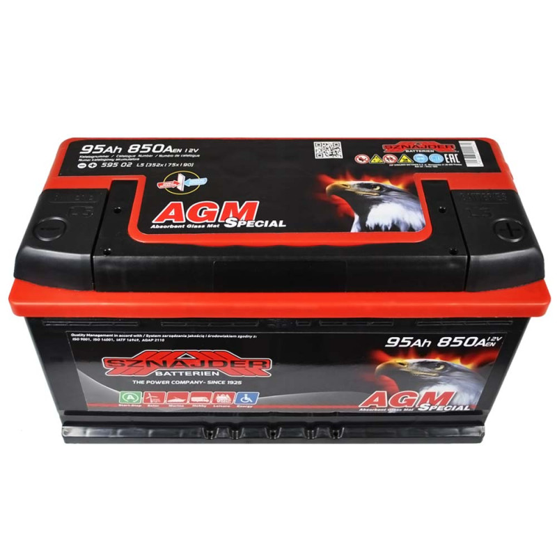 Автомобільний акумулятор SZNAJDER AGM  95Ah 850A R+ (L5) (595 02)