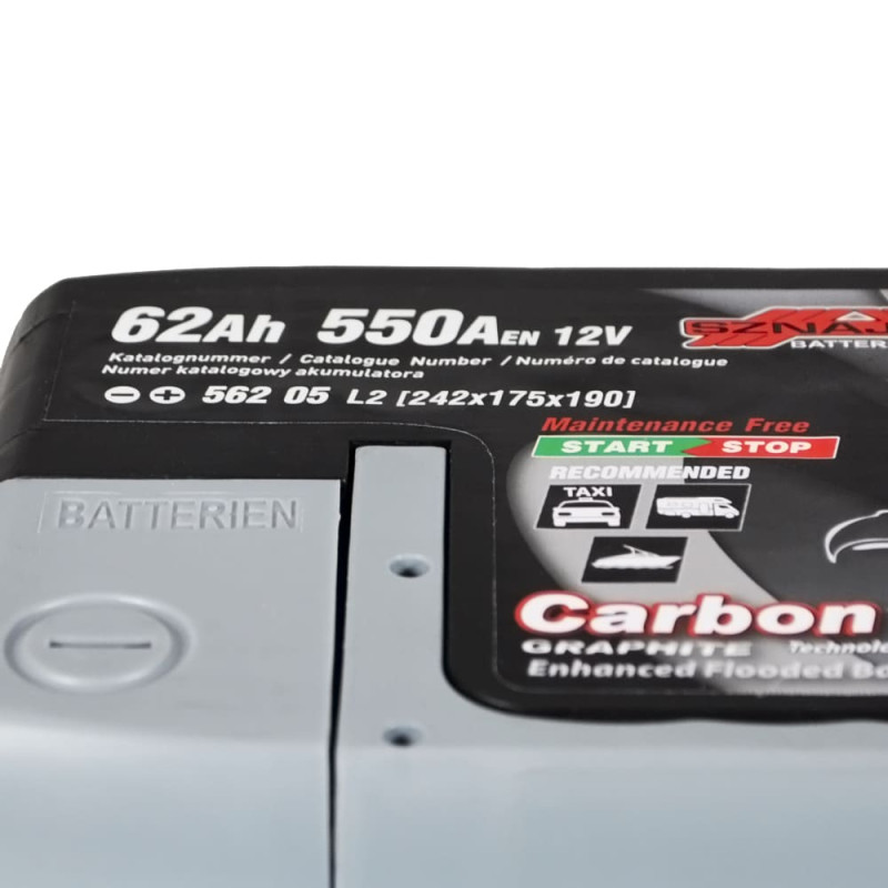 Автомобільний акумулятор SZNAJDER Carbon Start Stop EFB 62Аh 550А R+ (L2) (562 05)