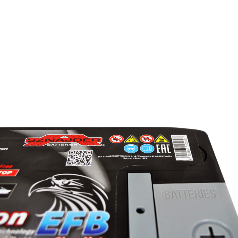 Автомобільний акумулятор SZNAJDER Carbon Start Stop EFB  75Ah 720A R+ (LB3) (575 08)