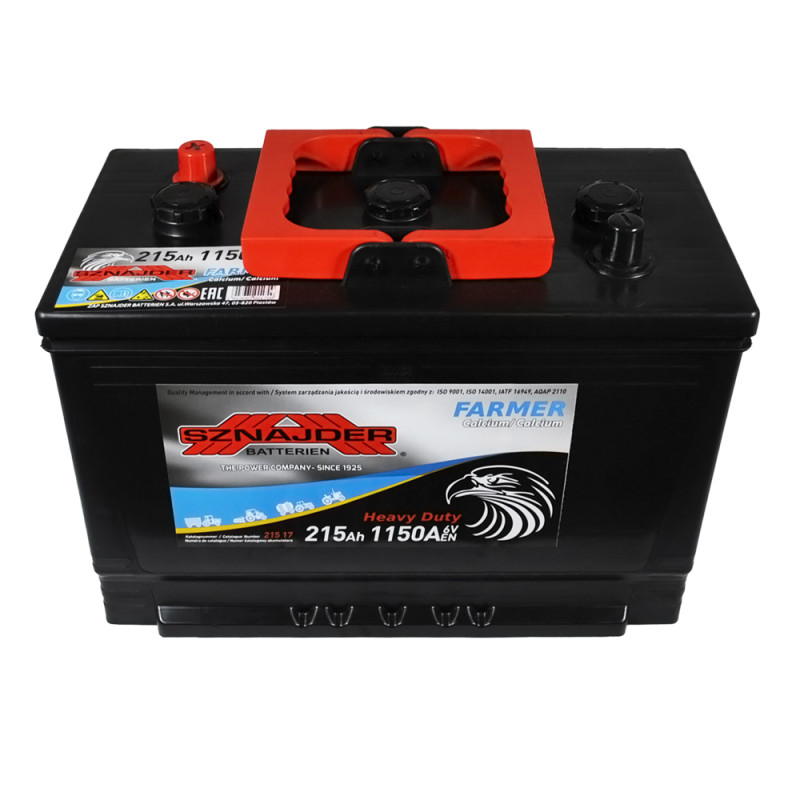 Автомобільний акумулятор SZNAJDER Farmer 215Ah 1150A L+ (лівий +)