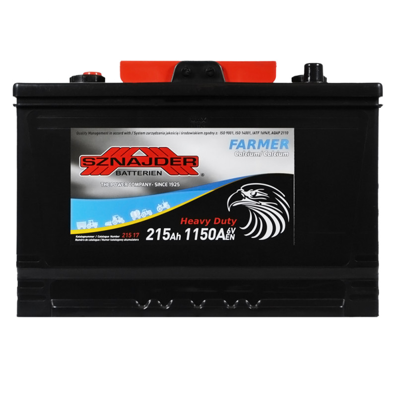 Автомобільний акумулятор SZNAJDER Farmer 215Ah 1150A L+ (лівий +)