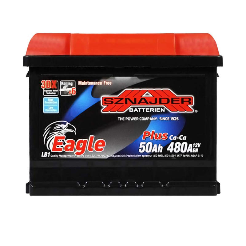 Автомобільний акумулятор SZNAJDER Plus 50Ah 480A R+ (LB1) (550 98)