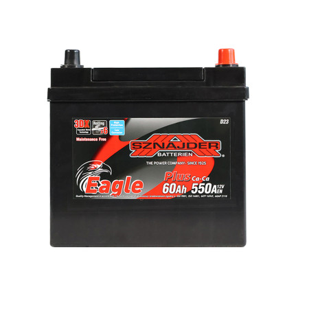 Автомобільний акумулятор SZNAJDER Plus Calcium Asia (560 R3) (D23) 60Аh 550А R+