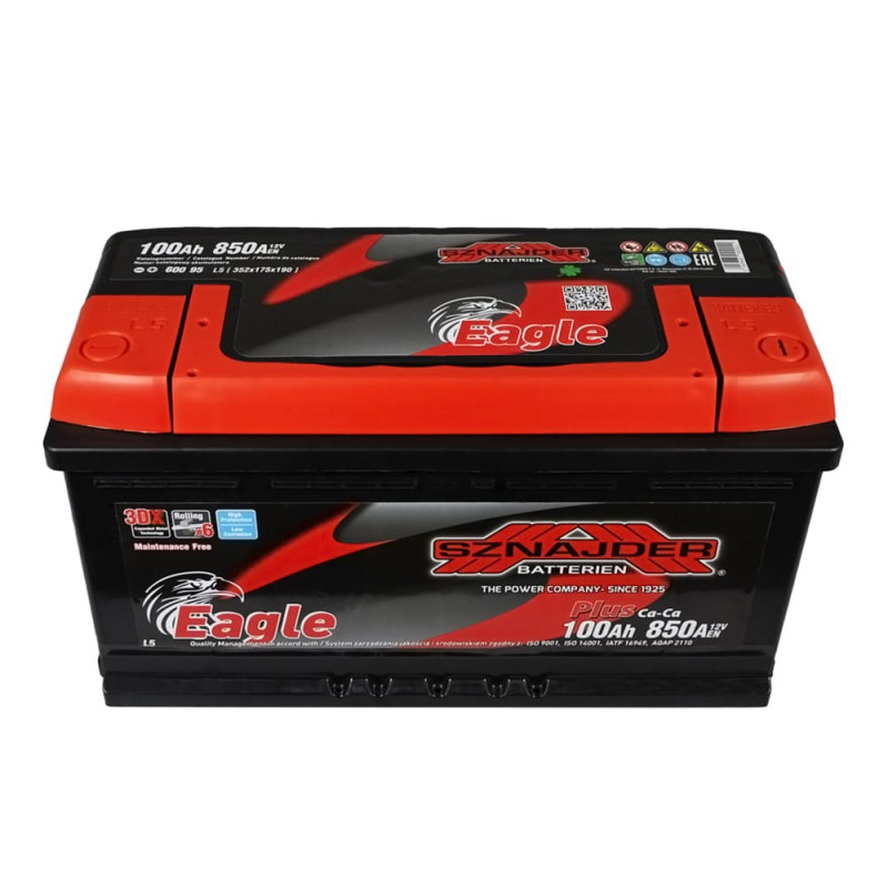 Автомобільний акумулятор SZNAJDER Plus 100Ah 850A R+ (L5) (600 95)