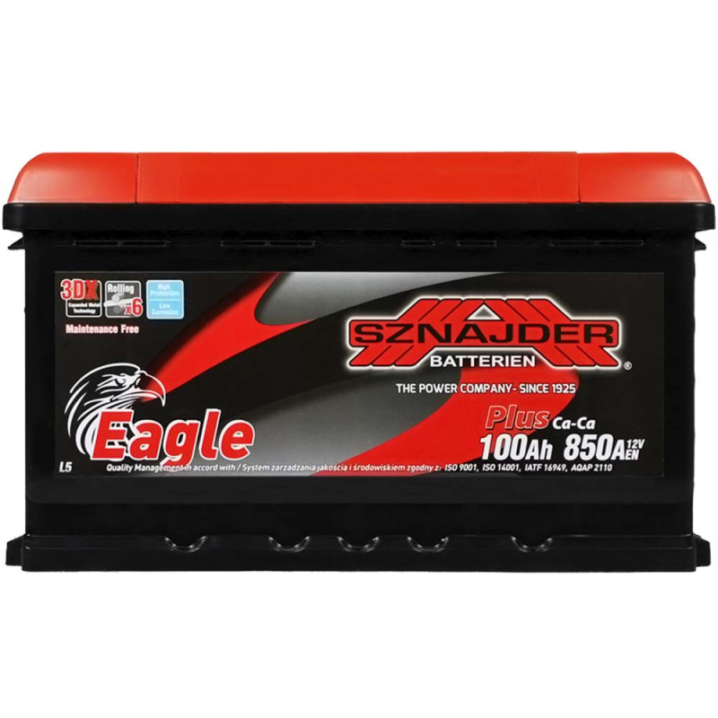 Автомобільний акумулятор SZNAJDER Plus 100Ah 850A R+ (L5) (600 95)