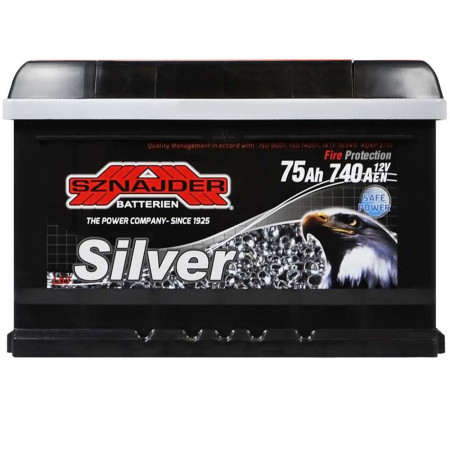 Автомобільний акумулятор SZNAJDER Silver 75Ah 740A R+ (LB3) (575 87)