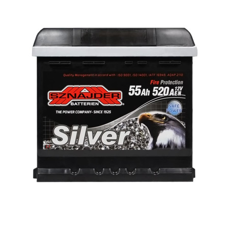 Автомобільний акумулятор SZNAJDER Silver 55Ah 520A L+ (L1) (555 85)