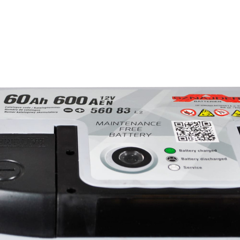 Автомобільний акумулятор SZNAJDER Silver 60Ah 600A R+ (L2) (560 83)