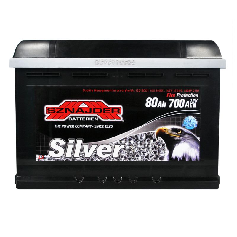 Автомобільний акумулятор SZNAJDER Silver 80Ah 700A R+ (L3) (580 83)