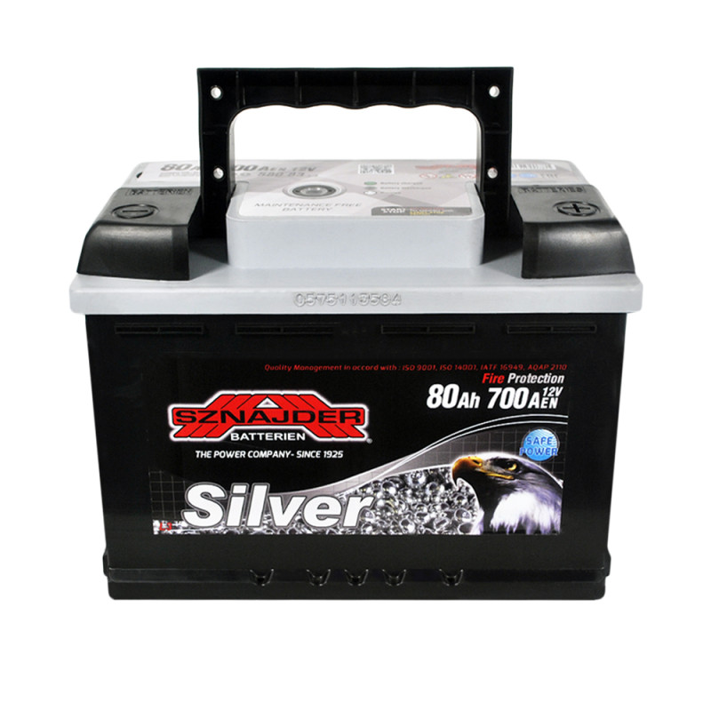 Автомобільний акумулятор SZNAJDER Silver 80Ah 700A R+ (L3) (580 83)