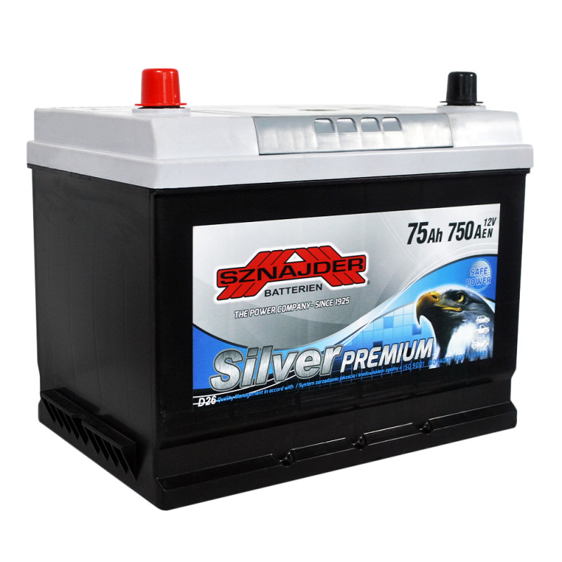 Автомобільний акумулятор SZNAJDER Silver Premium Asia 75Ah 750A L+ (575 52)