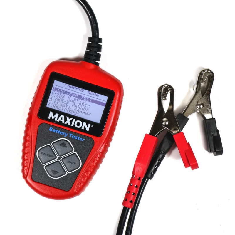 Цифровий тестер акумулятора MAXION MXCT-BA101 (Аналізатор) 12V/220Ah/2000А