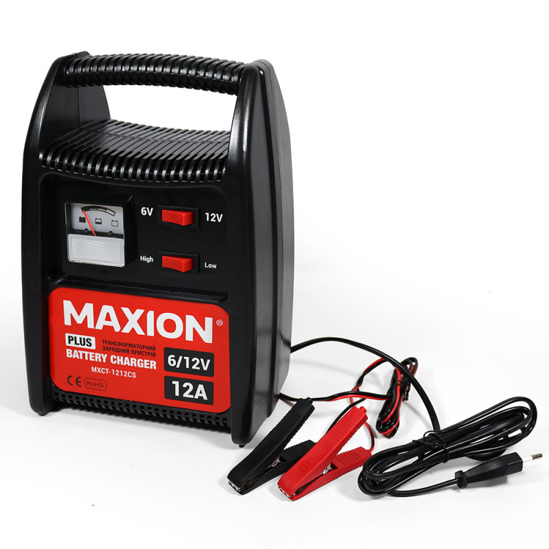Трансформаторний зарядний пристрій MAXION MXCT-1212CS (12A, 12V)