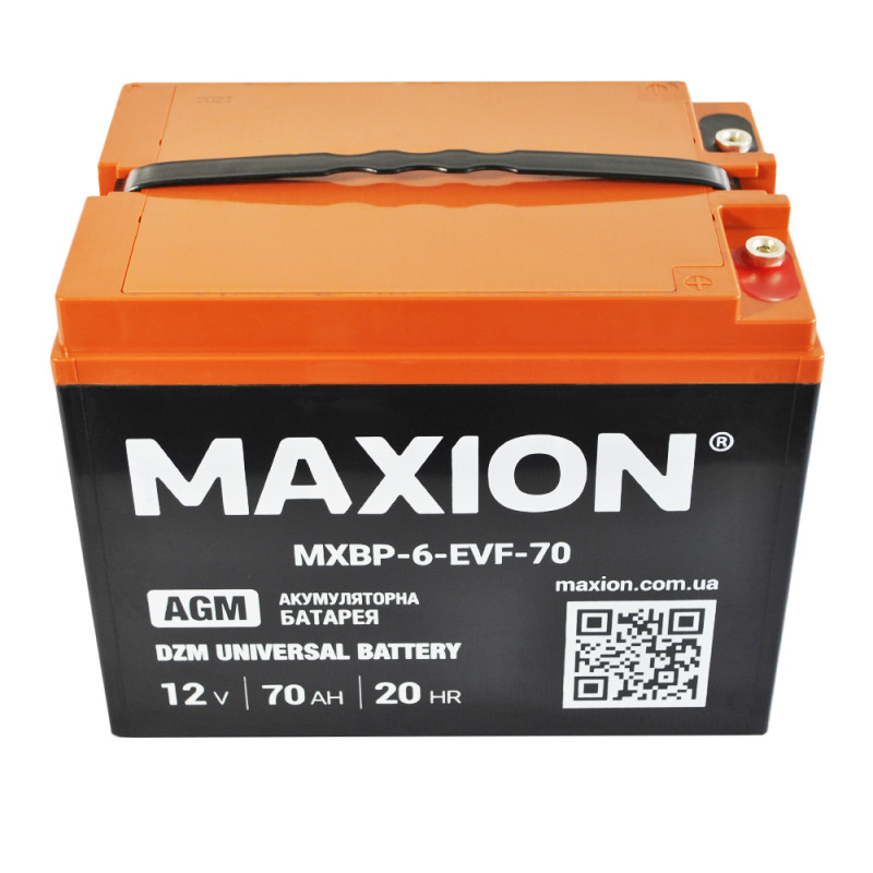 Акумулятор тяговий MAXION MXBT-6-EVF-70 (12V, 70А)