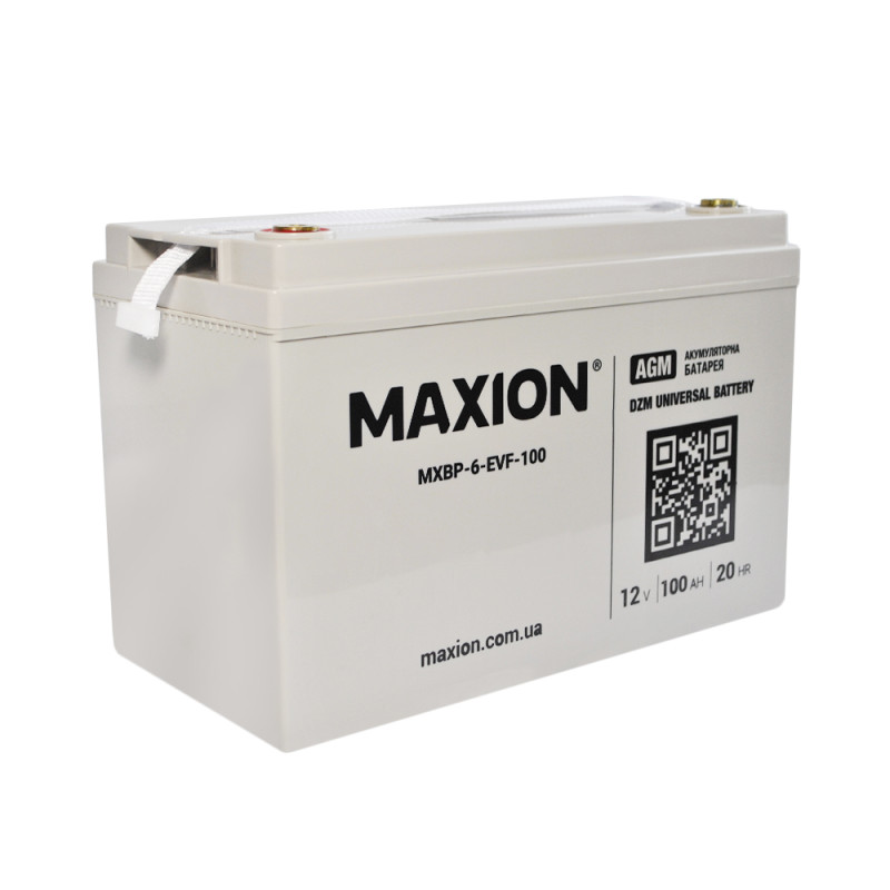 Акумулятор тяговий MAXION MXBT-6-EVF-100 (12V, 100Ah, +/-)