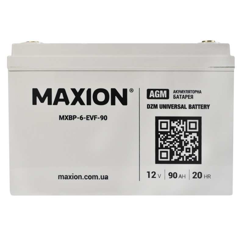 Акумулятор тяговий MAXION MXBT-6-EVF-90 (12V, 90Ah, +/-)