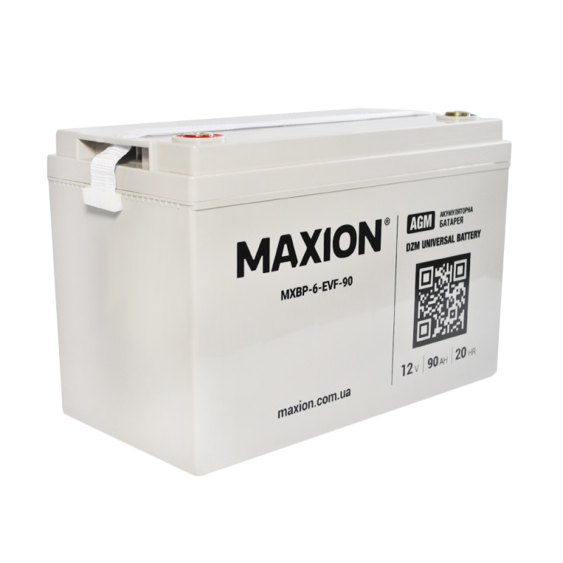 Акумулятор тяговий MAXION MXBT-6-EVF-90 (12V, 90Ah, +/-)
