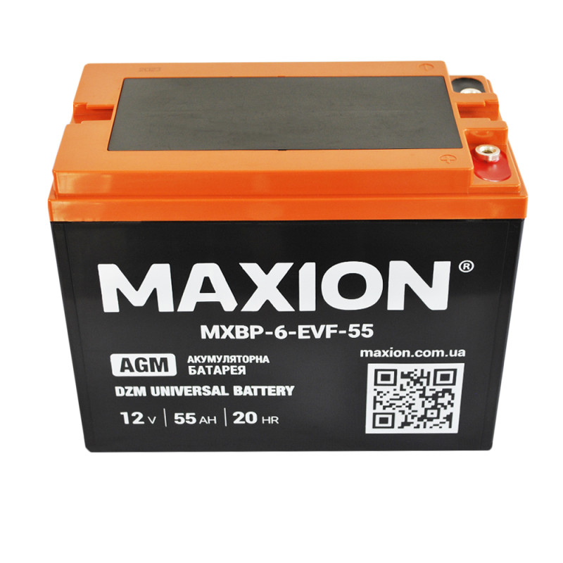 Акумулятор тяговий MAXION MXBT-6-EVF-55 (12V, 55А)