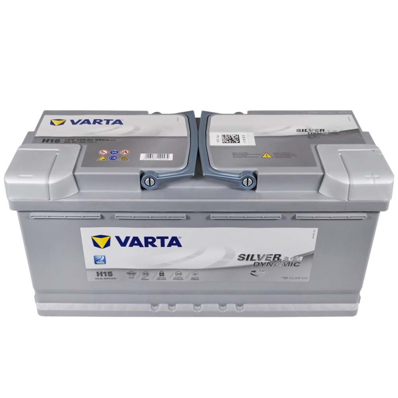 Автомобільний акумулятор VARTA Silver Dynamic AGM (H15) 105Ah 950А R+ (L6)