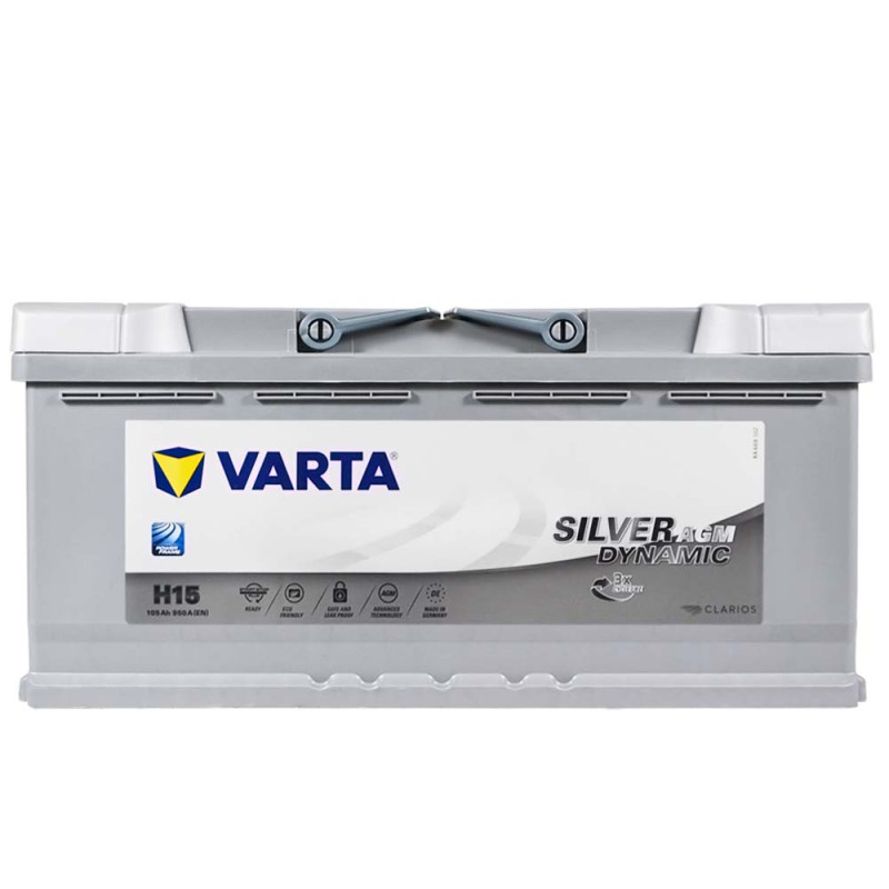Автомобільний акумулятор VARTA Silver Dynamic AGM (H15) 105Ah 950А R+ (L6)