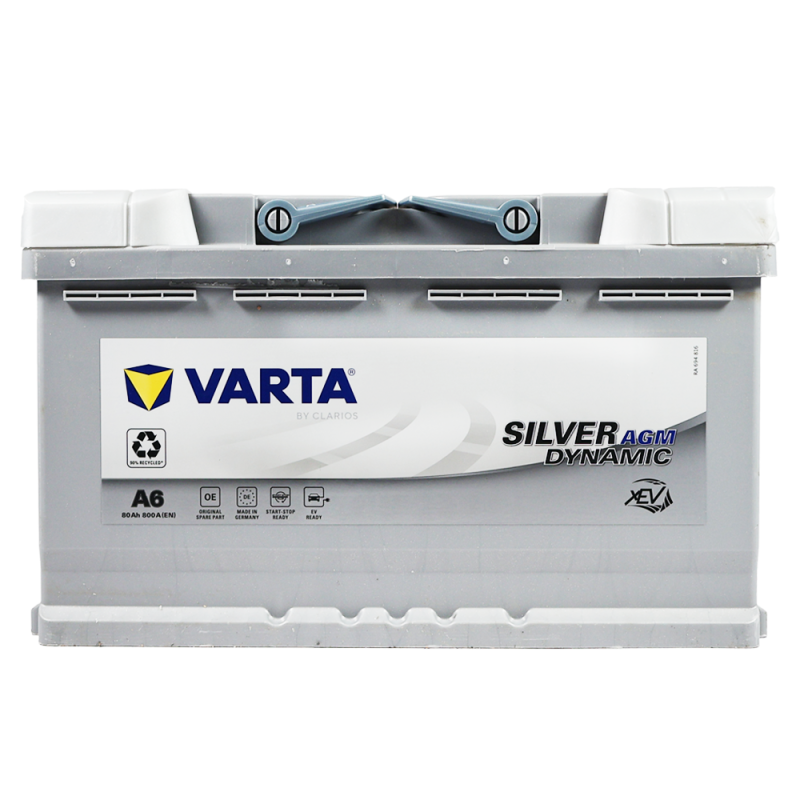 Автомобільний акумулятор VARTA Silver Dynamic AGM (A6) 80Ah 800А R+ (L4)