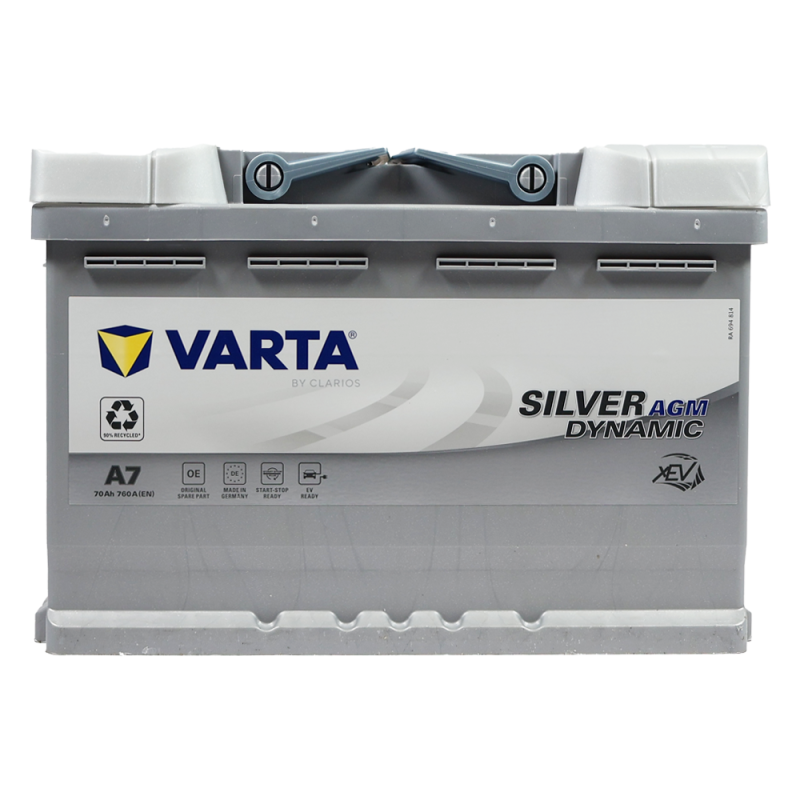 Автомобільний акумулятор VARTA Silver Dynamic AGM (A7) 70Ah 760А R+ (L3)