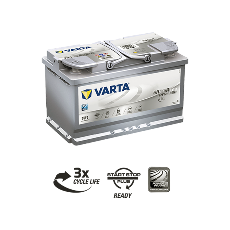 Автомобільний акумулятор VARTA Silver Dynamic AGM (F21) 80Ah 800А R+  (L4)