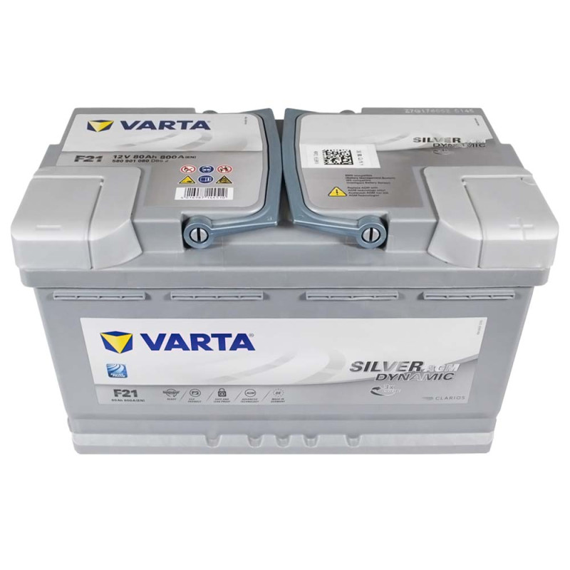 Автомобільний акумулятор VARTA Silver Dynamic AGM (F21) 80Ah 800А R+  (L4)