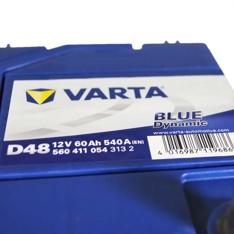 Автомобільний акумулятор VARTA Blue Dynamic Asia (D48) 60Ah 540A L+ (D23)