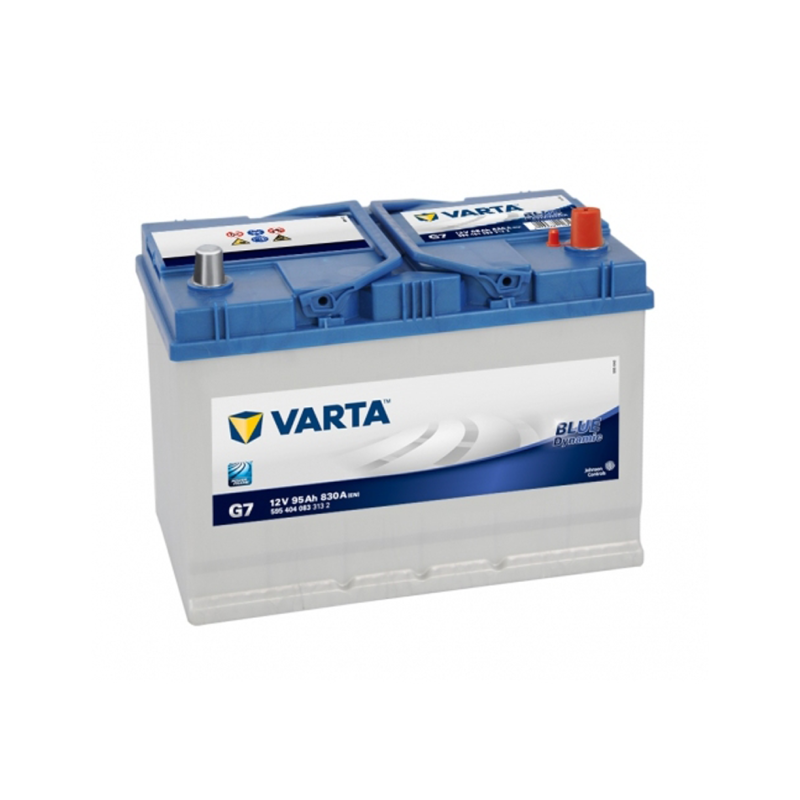 Автомобільний акумулятор VARTA Blue Dynamic Asia (G7) 95Ah 830A R+ (D31)