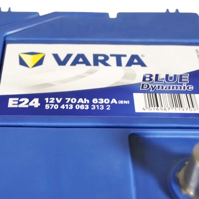 Автомобільний акумулятор VARTA Blue Dynamic Asia (E24) 70Ah 630А L+ (D26)