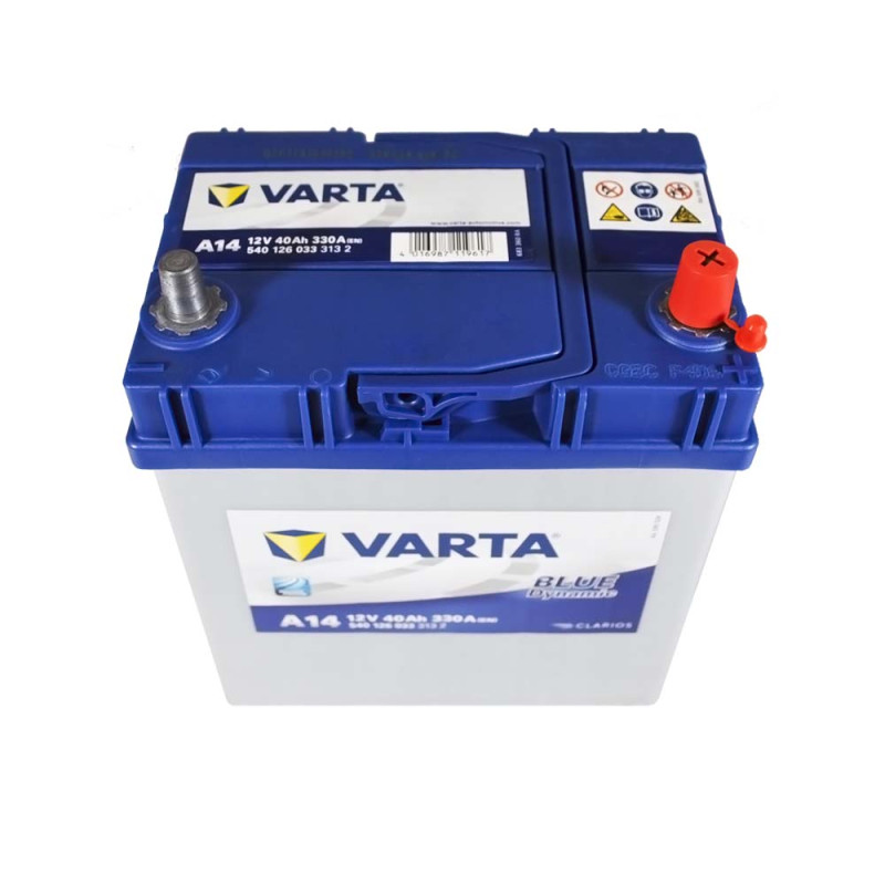 Автомобільний акумулятор VARTA Blue Dynamic Asia (A14) 40Ah 330А R+ (B19 т. к.)