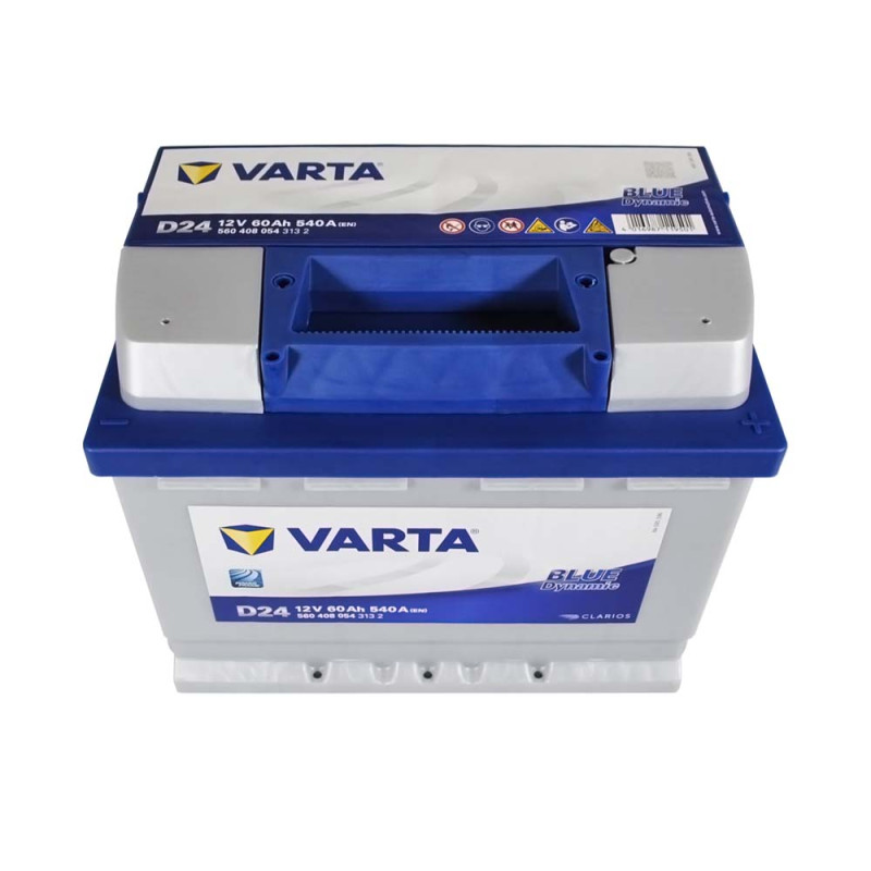 Автомобільний акумулятор VARTA Blue Dynamic (D24) 60Ah 540A R+ (L2)